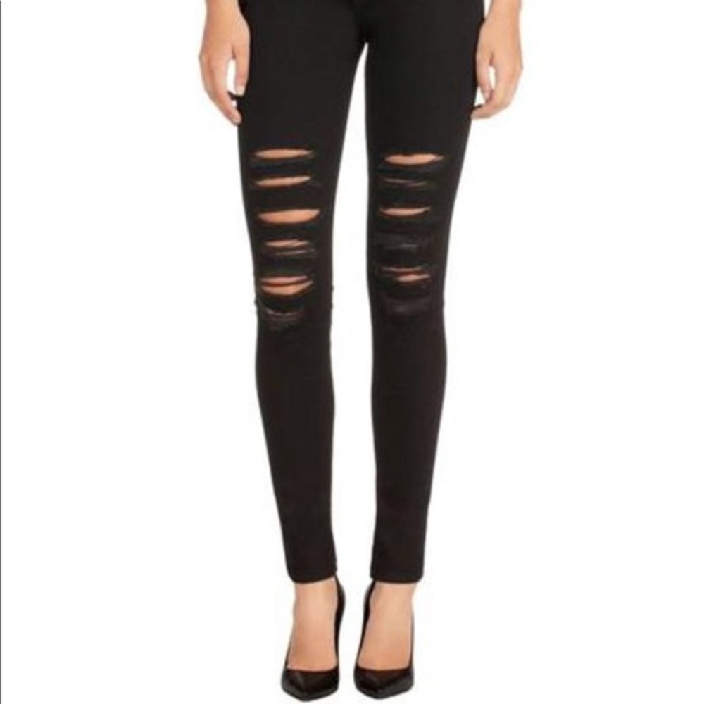 J Brand Ripped Black Jeans